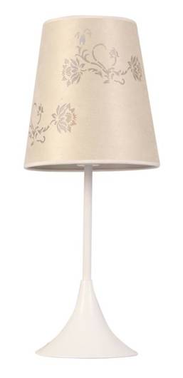 Lampka stołowa beżowa w kwiaty Inula 41-21826
