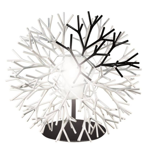Lampka stołowa drzewko czarno-biała E27 60W Coral 41-96893