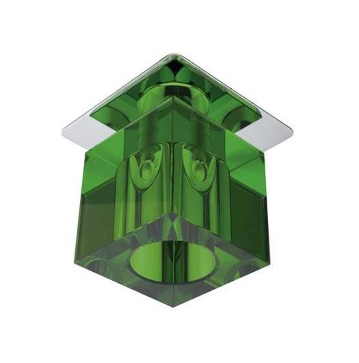 Oprawa stropowa kryształ zielony/chrom G4 20W SK-19 Candellux 2280069